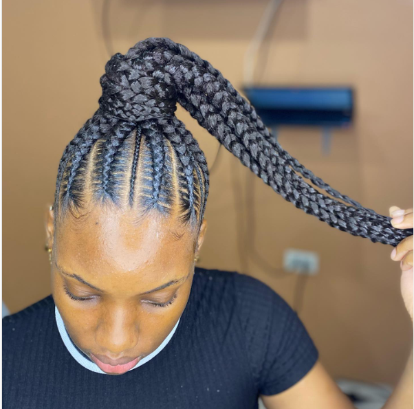 10 best braided ponytail hairstyles for natural hair - CurlsQueen