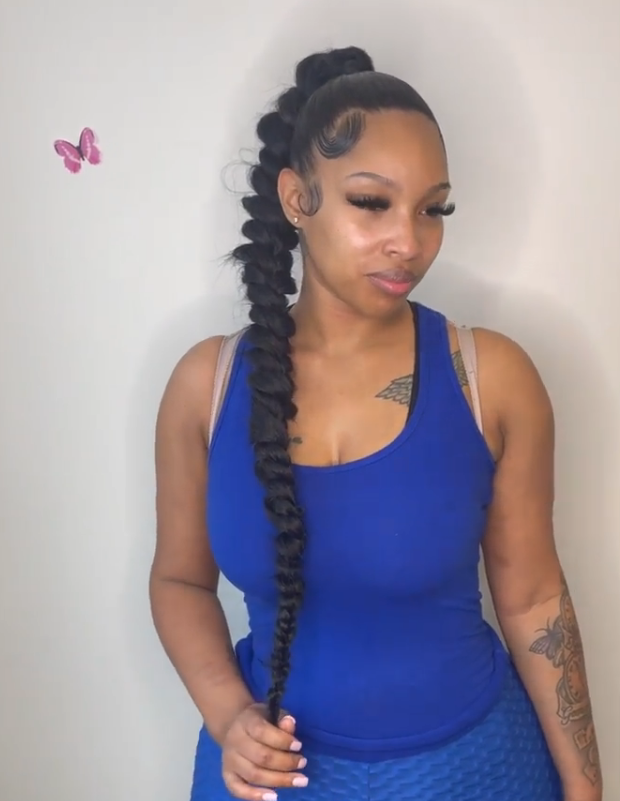 How To: Sleek Braided Ponytail With Curls