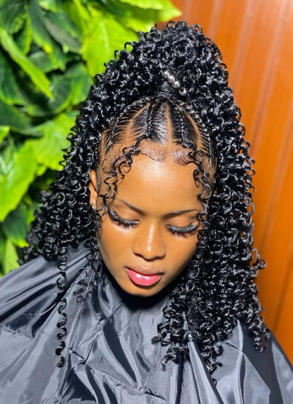 20 Attractive Natural Cornrow Braids Hairstyles For Black Women In