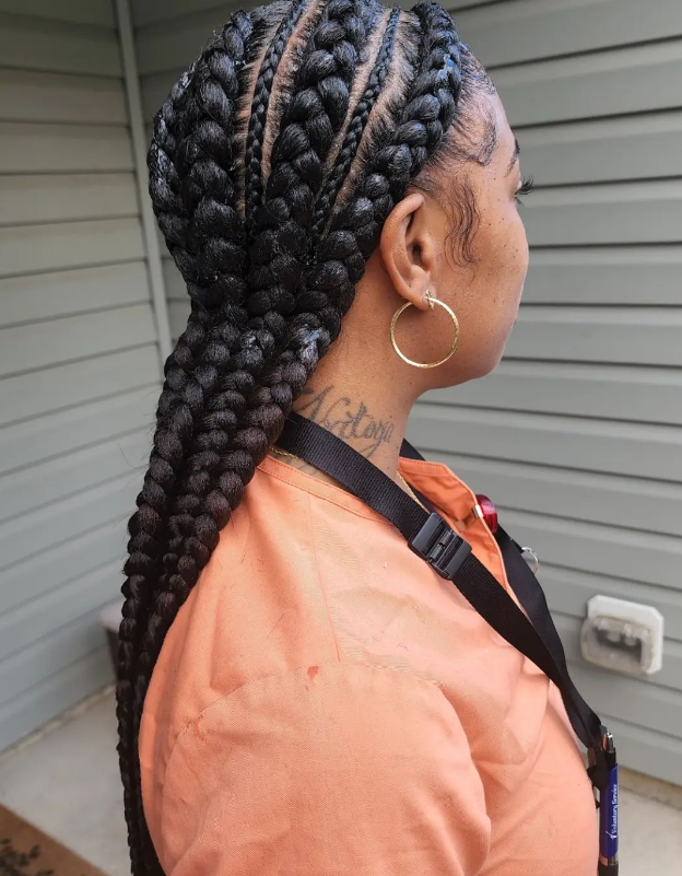 Nice straight outlet back braids