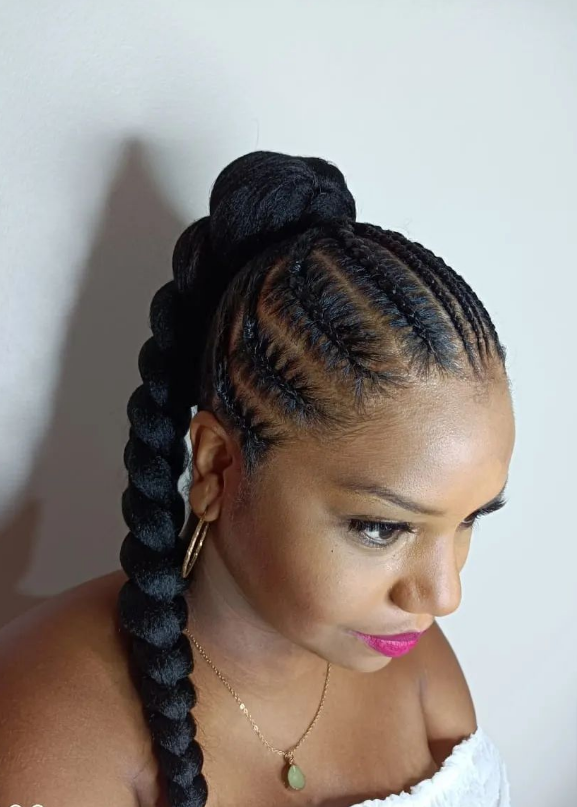 20 Attractive Natural Cornrow Braids Hairstyles For Black Women