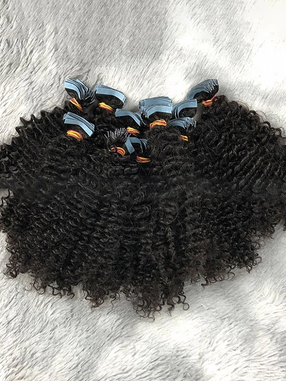 Kinky Curly Tape In Hair Extensions - TI006