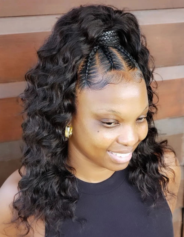 21 Coolest Half-up Half-down Hairstyle Ideas for Black Women in 2022 ...