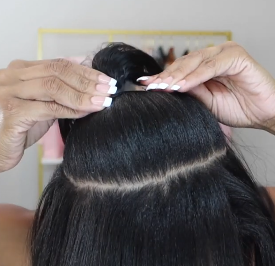 CURLSQUEEN Light yaki clip in hair extensions