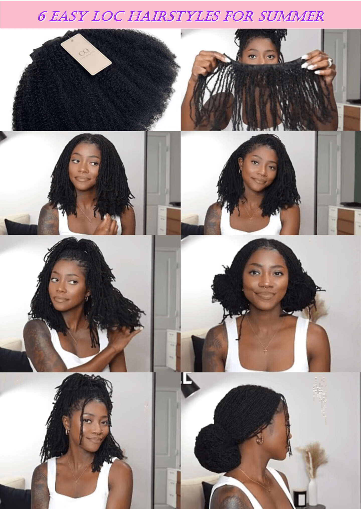 unlock 6 easy loc hairstyles for summer