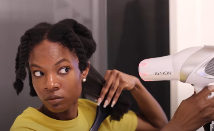 blowout 4c hair with tension