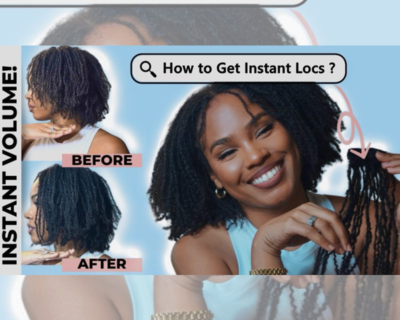 get instant locs with clip in dreadlocks